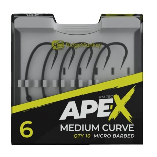 RidgeMonkey háček Ape-X Medium Curve Barbed