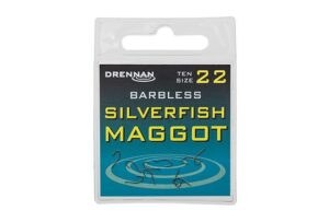 DRENNAN Háčky Silverfish Maggot barbless