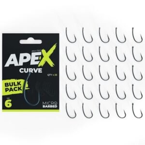 RidgeMonkey háčky Ape-X Curve Barbed Bulk