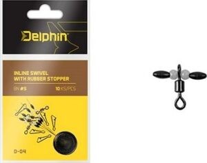 Delphin Inline swivel with rubber stopper D-04
