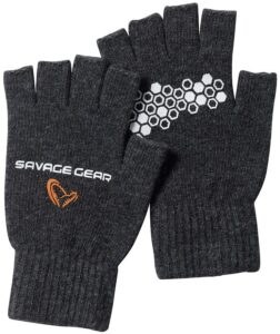 Savage Gear rukavice Knitted Half Finger Glove